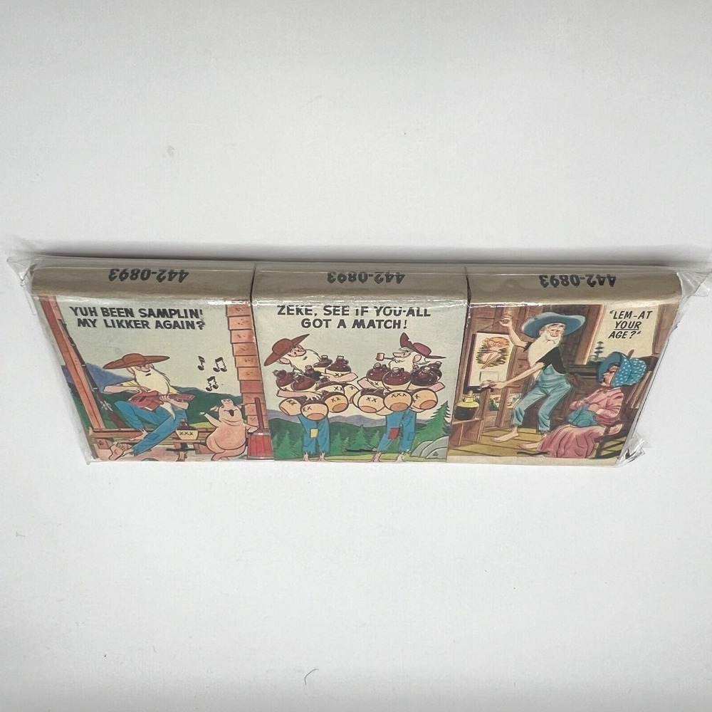 Vintage Matchbooks Set of Three Hillibillies Comic Garity Advertising California